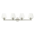thumbnail image 1 of 17474-91 Livex Lighting Willow - 4 Light Bath Vanity In Transitional Style-9.5 Inches Tall and 35.5 Inches Wide-Brushed Nickel Finish, 1 of 10