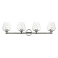 thumbnail image 1 of 17474-05 Livex Lighting Willow - 4 Light Bath Vanity In Transitional Style-9.5 Inches Tall and 35.5 Inches Wide-Polished Chrome Finish, 1 of 10
