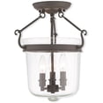 thumbnail image 1 of 50492-91-Livex Lighting-Winchester - 3 Light Pendant in Traditional Style - 10.5 Inches wide by 18.5 Inches high-Brushed Nickel Finish, 1 of 1