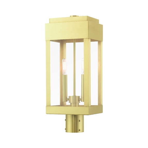 Livex Lighting - York - 2 Light Outdoor Post Top Lantern in Modern Style - 6.13