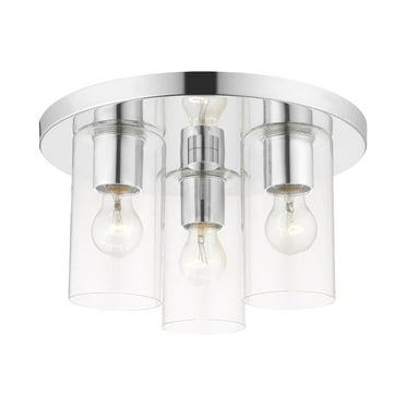 Livex Lighting - Zurich - 3 Light Flush Mount in Modern Style - 14 Inches wide