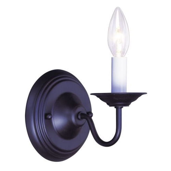 Livex Williamsburg Single Light Bronze Wall Sconce Fixture Sale Lighting 5017-07