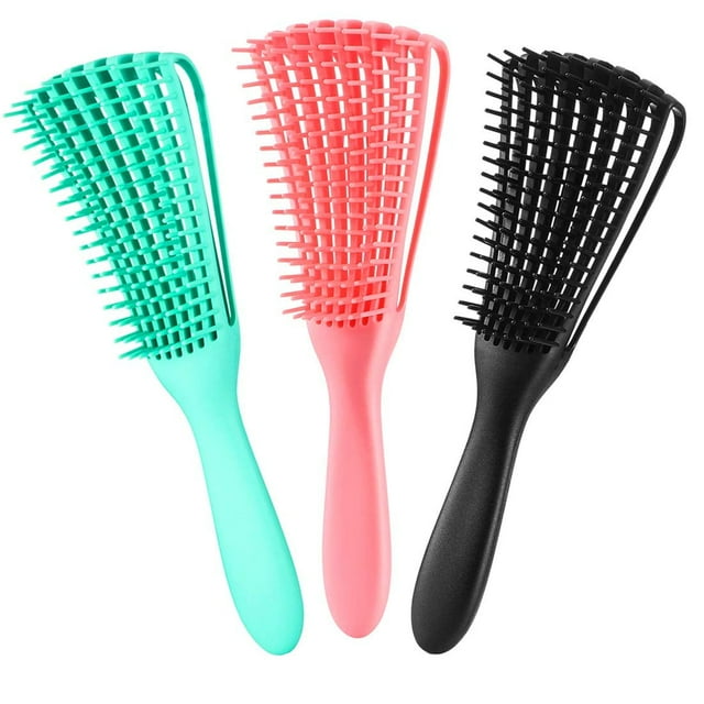 Livhil 3 Pack Hair Detangler Brush for Afro America/African Hair ...