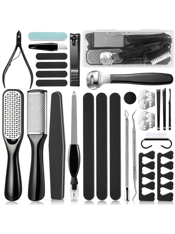 36 in 1 Professional Pedicure Kit, Stainless Steel Pedicure Tools for Feet, Foot Care Kit for Women and Men