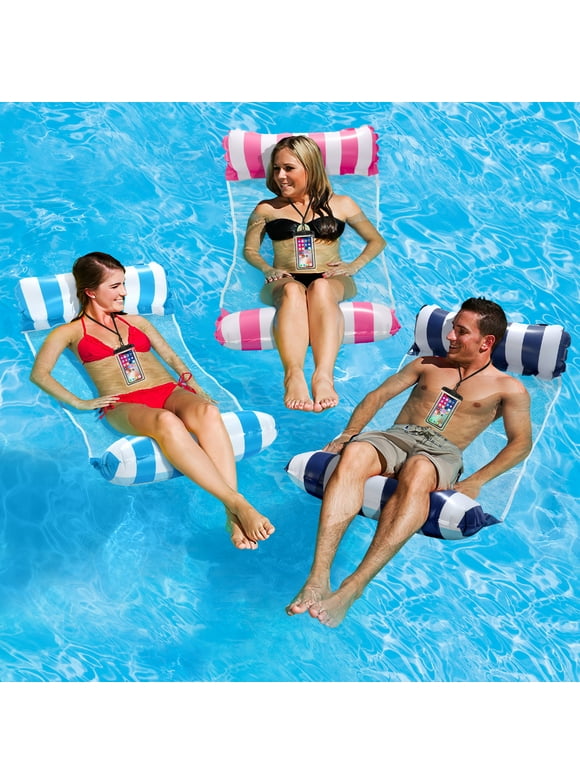 Livhil 3Pcs Pool Float Hammock,Pool Float Loungers,Water Hammock Lounge, Swimming Pool Floats for Adults