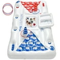 thumbnail image 1 of Livhil 71" x 31" Adult Pong Inflatable Pool Game White, 1 of 10