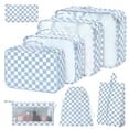 thumbnail image 1 of Livhil 8Pcs Packing Cubes for Luggage, Packing Cubes for Travel Luggage Packing Organizers ( Blue Plaid ), 1 of 7