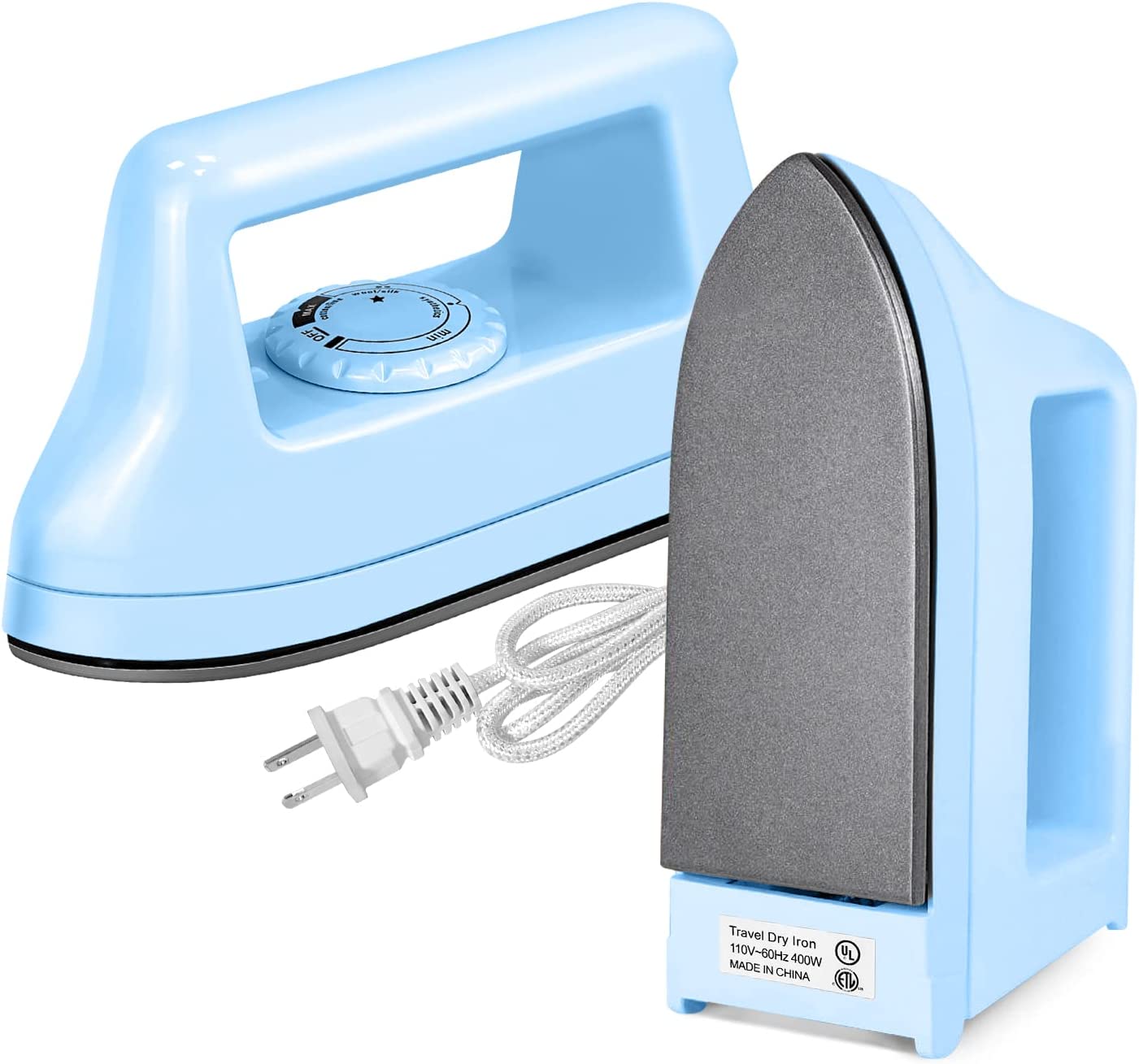 Livhil Craft Iron Mini Heat Press ,Small Heat Press Machine for T Shirts  Shoes Hats Small HTV Iron-on Vinyl Projects Portable Heating Transfer  Iron（Blue） 