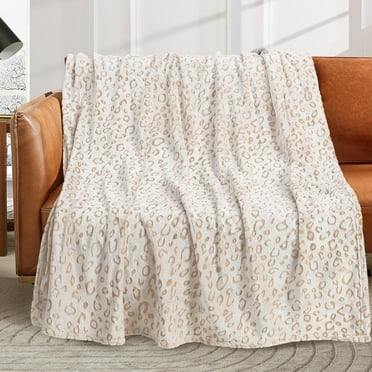 Livhil Flannel Fleece Throw Blanket, Lightweight Cozy Plush Leopard Blanket (50"x60")-Cheetah Blanket Leopard Throw Blanket for Couch Bed Sofa