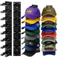 thumbnail image 1 of Livhil 2 Pack Hat Rack for Baseball Caps, Adhesive Hat holder for Wall, Baseball Hat Storage Hold Up to 16 Hats(A-Black), 1 of 9