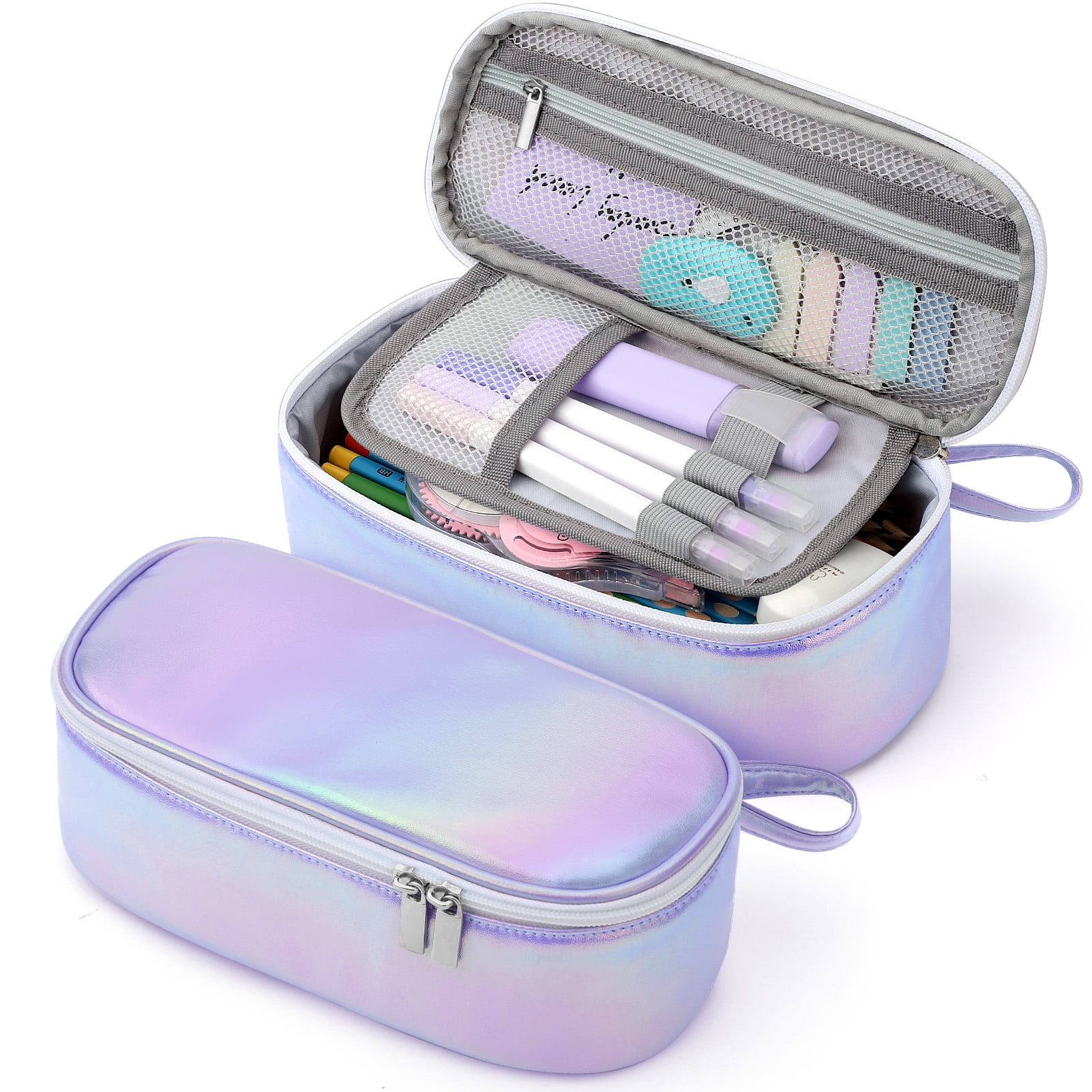 Walmart savings: Livhil Big Capacity Girly Pencil Case for College, Teens - Cute Pouch for Girls, Kids School Supplies