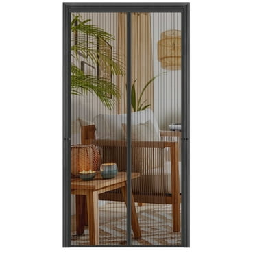 Livhil Magnetic Mesh Screen Door, Sliding Door Screen with Magnet Closure Mesh Curtain for Front Back Patio Balcony 38in. x 83 in.