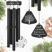 Livhil Memorial Wind Chimes for Outside, Sympathy Windchime for Loss of Loved One,Sympathy Memorial Gifts, Bereavement Wind Chimes Outdoor Deep Tone