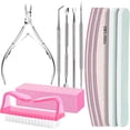 thumbnail image 1 of Livhil Nail Care Kit, Professional Manicure Set with Nail Files, Buffer Block, Cuticle Trimmer, Pusher & Nail Brushes, 10 Pcs Nail Tools for Women, 1 of 7