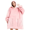 thumbnail image 1 of Livhil Oversized Microfiber & Sherpa Wearable Blanket, One Size Fits All Parent, 1 of 7
