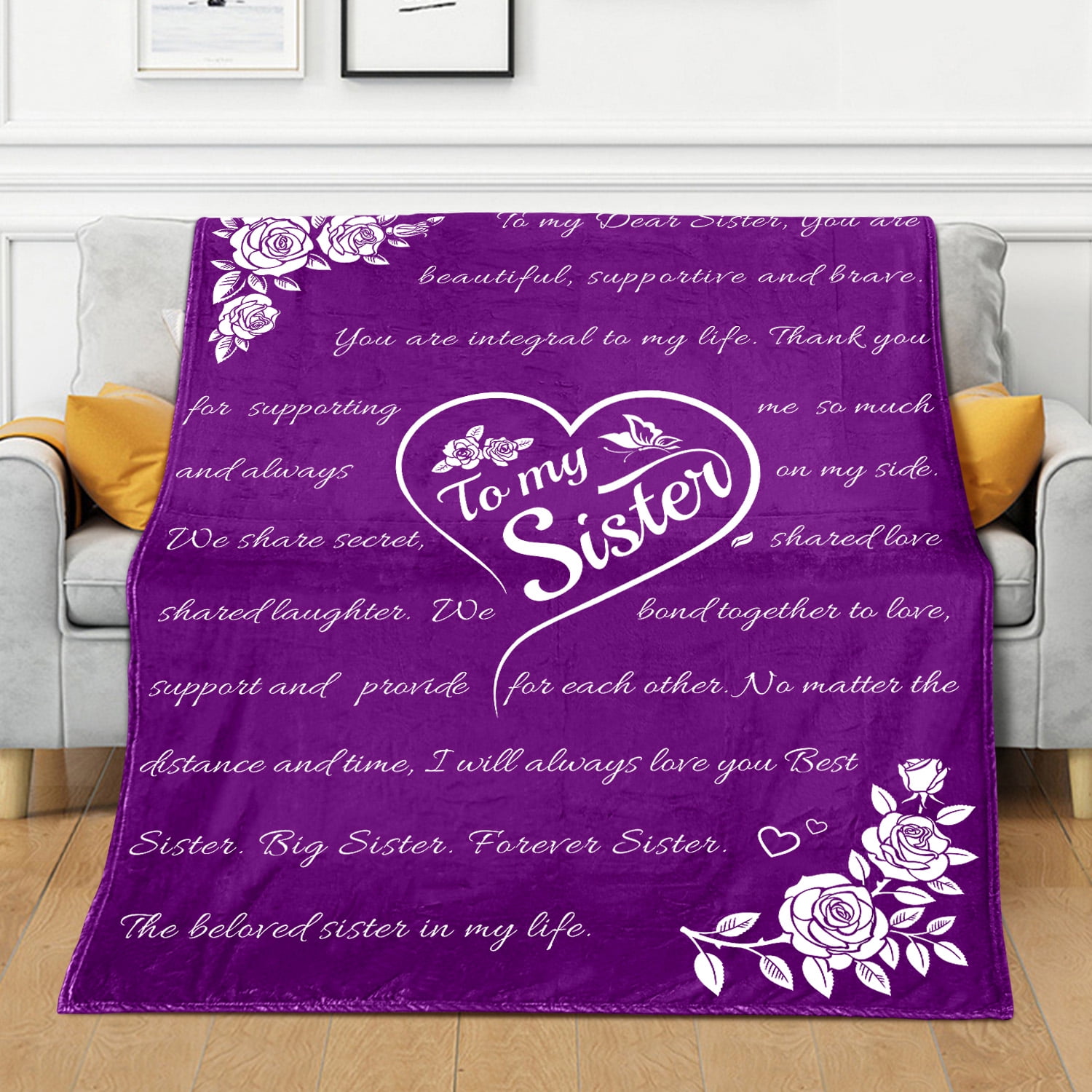 To My Sister/ Mom/ Bestie - Personalized Blanket - Best Gift For Mom,  Sister, Friend