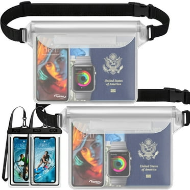 Livhil Waterproof Dry Bag Set, 2 Waterproof Fanny Packs and 2 Waterproof Phone Cases