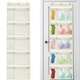 thumbnail image 1 of Livhil Hanging Closet Organizer, Weekly Clothes Organizer with Monday to Friday Storage Pockets (Yellow), 1 of 6