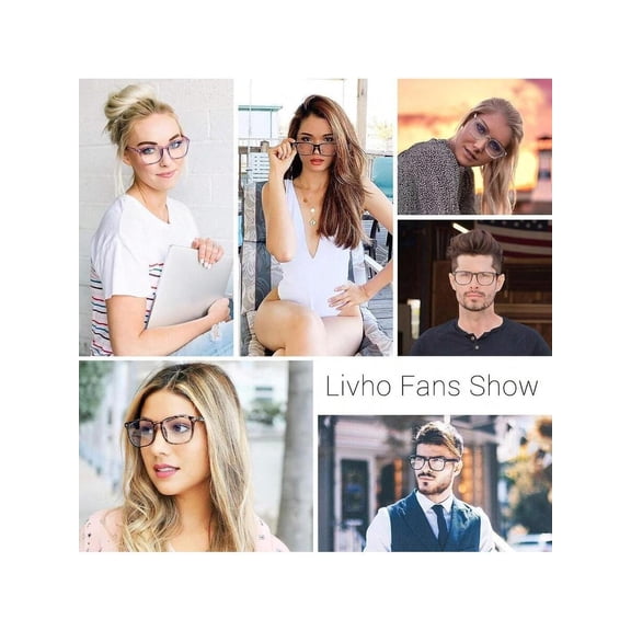 Livho High Tech Blue Light Glasses - Advanced Up To 99% Blue Light Blocking Computer Glasses - Screen Fatigue & UV Protection