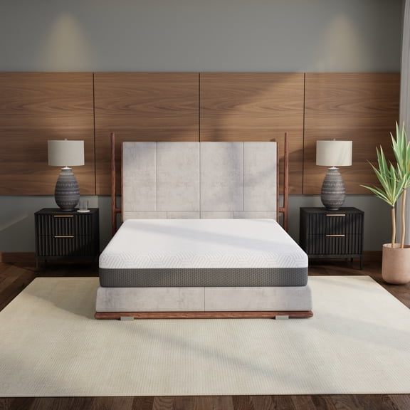 LiviNest 10 Inch Cooling Gel Memory Foam Mattress: Medium Firm Support with Phase Change Cover & Self Expanding Design - Compact Box Delivery for Small Apartments & Hot Sleepers