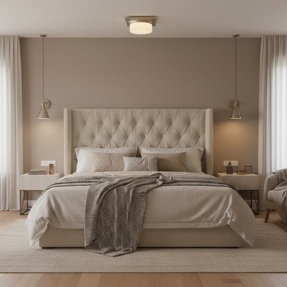 LiviNest 10 inch LED Flush Mount Light: 3 Color Temperature Selectable & Dimmable Ceiling Fixture - Easy Installation Brushed Nickel Modern Lighting for Bedroom Hallway Kitchen & Home Office