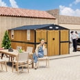 thumbnail image 1 of LiviNest 10x12 FT Outdoor Storage Shed: Metal Garden Shed with Lockable Doors & 2 Windows - Multi-Purpose Backyard Shed for Urban Farmers & Workshop Storage, 1 of 6