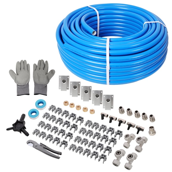 LiviNest 3/4" Air Compressor Piping Kit: PEX-AL-PEX Tubing System with Complete Installation Tools - Industrial Grade Shop Air Hose for Manufacturing Equipment Maintenance & Workshop Applications