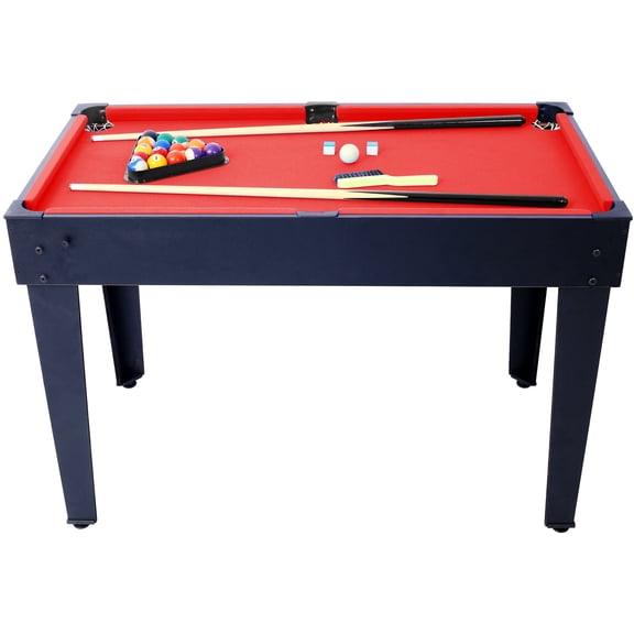 LiviNest 5-in-1 Multi-Game Table, Billiards Push Hockey Foosball Ping Pong Basketball, Compact 43x24x32 inch Indoor Game Table for Apartment Dorm