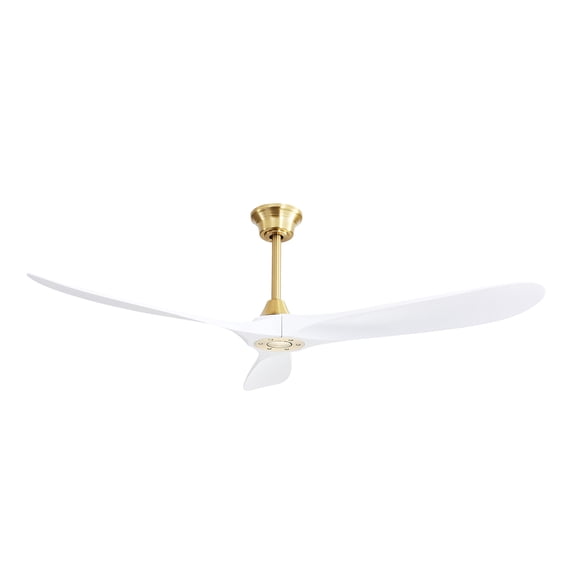 LiviNest 60 Inch Modern Ceiling Fan: 65% More Efficient & <35dB Quiet - 6-Speed Reversible DC Motor for Large Living Room Bedroom - Remote Control with 3 Adjustable Downrods