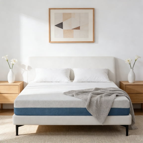 LiviNest 7-Zone Queen Mattress: 10 Inch Medium-Firm Support for Back Pain Relief - CopperCool & AirFlow Sleep Surface for Cooler Nights - CertiPUR-US Foams & Bed-in-a-Box Delivery