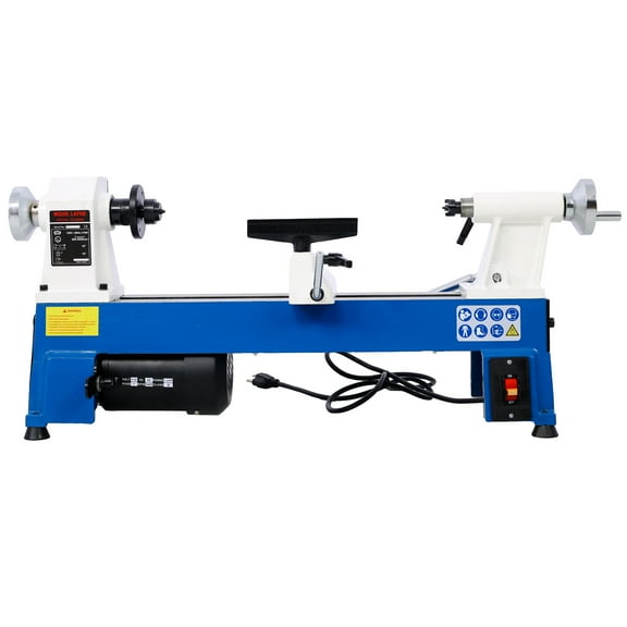 LiviNest Benchtop Wood Lathe 10" x 18": Compact Wood Turning Machine with 5 Variable Speeds & 1/2HP Copper Motor for Small Space - Mini Wood Lathe for Pens Bowls Toys & DIY Projects in Home Workshop