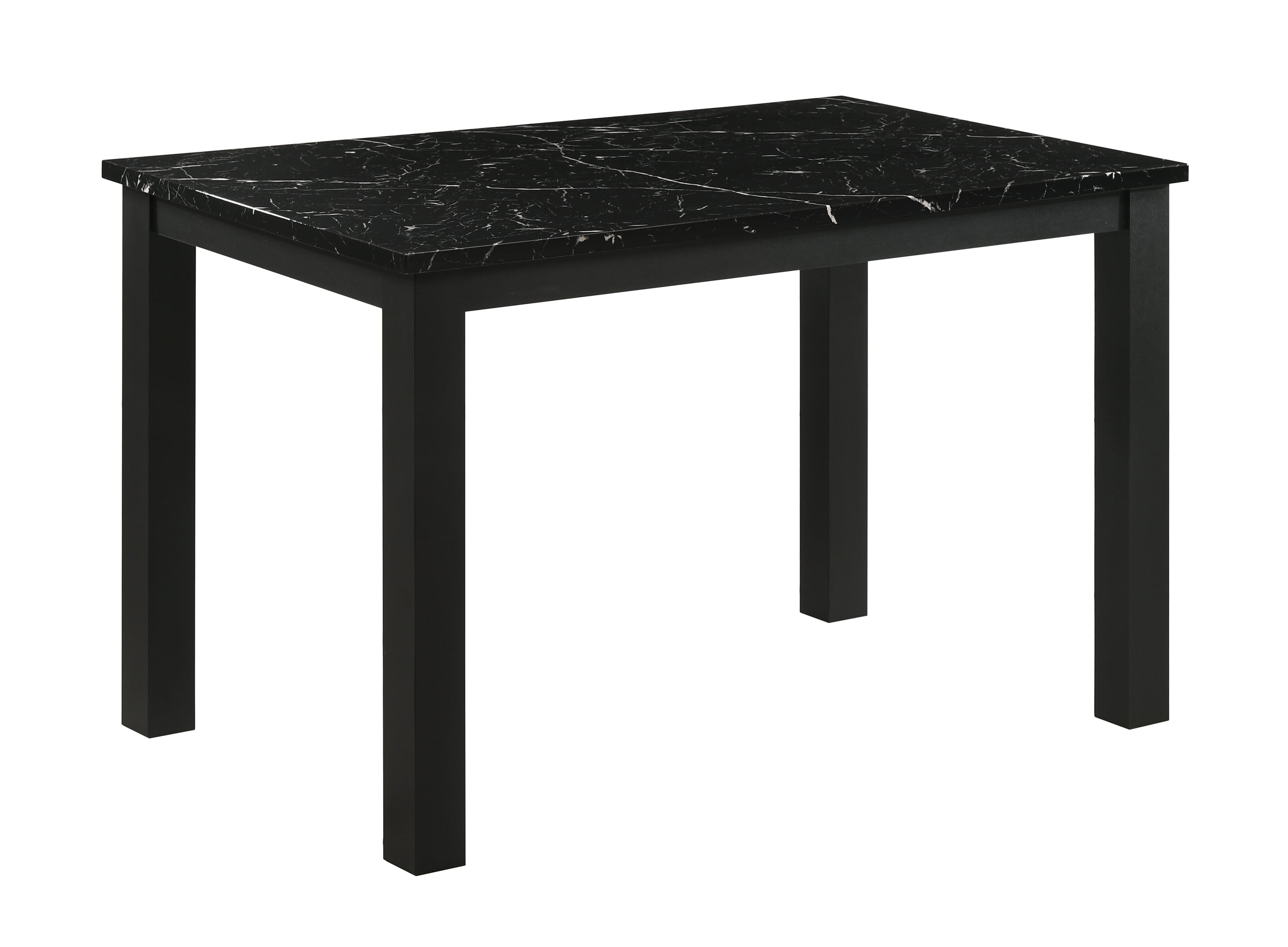 LiviNest Black Marble Dining Table: Modern Rectangular Table for Home ...
