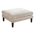 thumbnail image 1 of LiviNest Blush Pink Ottoman Morgan Fabric: Contemporary Modular Cocktail Ottoman with Soft Cushion & Wood Legs - Modern Living Room Furniture for Content Creators & Small Spaces, 1 of 6