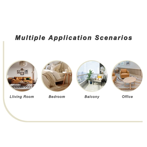 LiviNest Compact Side Table for Small Spaces: 23.6 Inch Round Accent Table - 0-Tip Stable Design for Sofa & Bedroom - Walnut Wood Grain & Metal Base