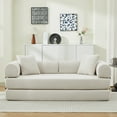 thumbnail image 1 of LiviNest Convertible Sofa Bed 78.5 Inch: Modern Futon Couch with 2 Pillows & Foam Spring Mattress - Multi-Functional Sleeper for Short-Term Rentals & Studio Apartments, 1 of 6