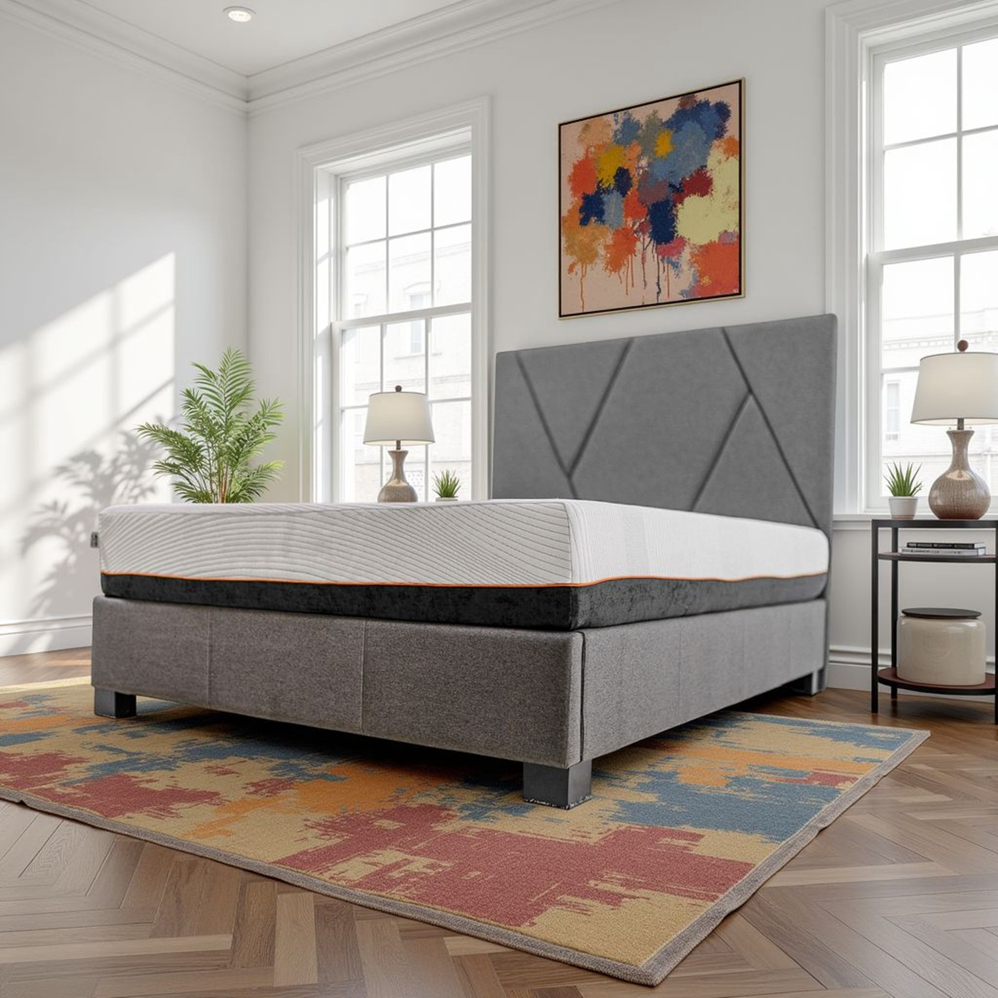 LiviNest Cooling Copper Memory Foam Mattress Cal King: 10 Inch Copper Infused Bed - 750lb Support for Couples & Hot Sleepers - Medium Firm Back & Side Sleeper