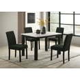 thumbnail image 1 of LiviNest Dining Table and Chair Set: Modern 5-Piece Faux Marble Top & Upholstered Chairs - Space-Saving Design for Small Apartments & Dining Nooks, 1 of 6