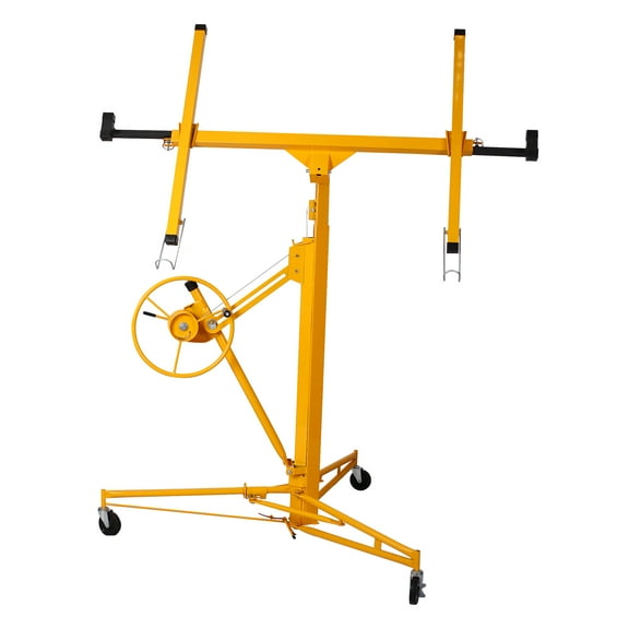 LiviNest Drywall Lift Hoist 13' Height Adjustable Panel Jack: Manual Lifting Stand with Wheels & Brake System - Steel Construction for Home Renovation & Commercial Installation by Single Operator