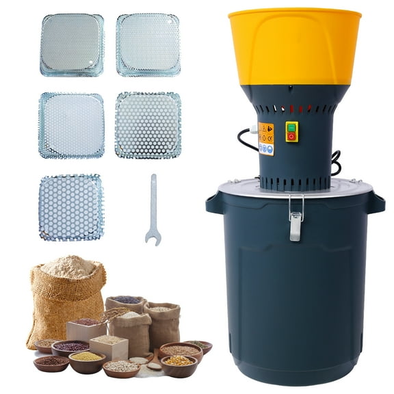 LiviNest Electric Grain Mill Grinder: Multipurpose Grain Grinder with 5 Sieves - Professional Kitchen Grinder for Grains Spices & Coffee Beans - Compact Design & Powerful Motor for Restaurant Use