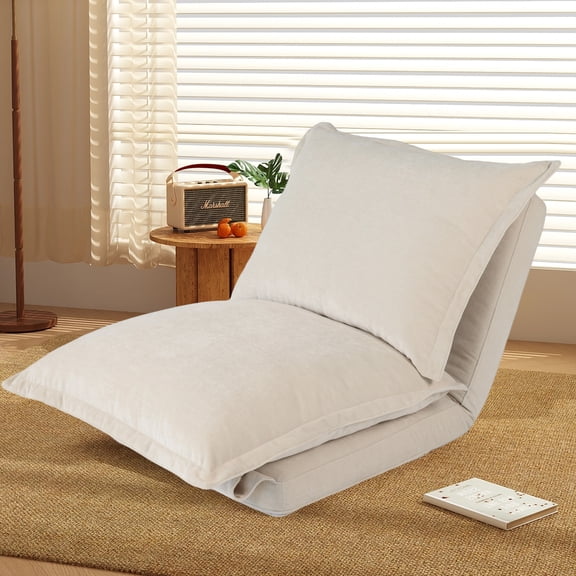 LiviNest Floor Sofa Chair with Adjustable Backrest: Multi-Position Floor Seating for Meditation & Reading - Convertible Tatami Mat Design with High-Density Foam for Small Apartments & Yoga Practice