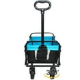 thumbnail image 1 of LiviNest Folding Wagon Cart: Heavy-Duty 220lb Capacity & One-Pull Fold - All-Terrain Utility Cart for Garden Shopping Beach & Picnic - Portable Cart with Storage Pockets & 360° Wheels, 1 of 6