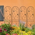 thumbnail image 1 of LiviNest Garden Trellis for Climbing Plants: Rustproof Metal Outdoor Plant Support with Dragonfly Vine Pattern - 4 Pack Decorative Screens for Garden Design & Landscape Decor, 1 of 3