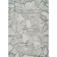 thumbnail image 1 of LiviNest 3D Art Living Room Rug: Modern Geometric Area Rug for Home Decor - 7x10 ft Gray Ivory Abstract Pattern - Soft Polyester & Jute Backing for High Traffic Areas, 1 of 5