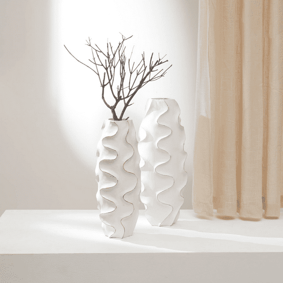 LiviNest Handcrafted Wooden Vase: Unique Artisan Decorative Piece for Japandi & Modern Homes - Natural Wood Accent for Dried Flowers & Standalone Decor