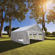 LiviNest Heavy Duty Party Tent 20x20 ft 400 Sq Ft Large Canopy for 40+ Guests - All-Weather Shelter for Backyard Parties & Weddings - Quick Setup with Storage Bags