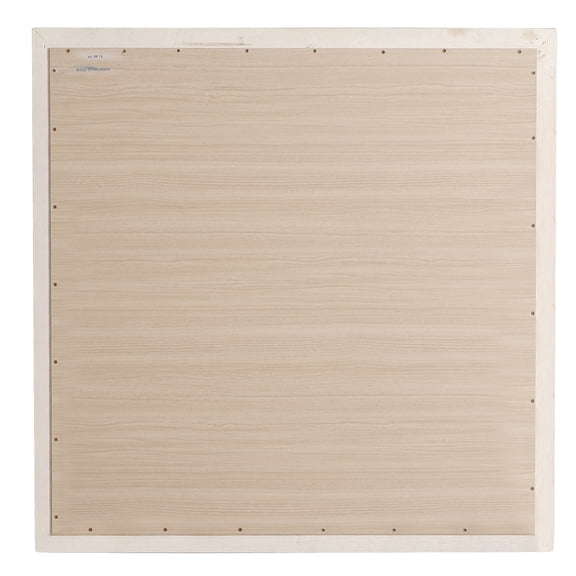 LiviNest Beige Wall Mirror for Bedroom: 38x38 Inch Low Distortion Glass - Clear Reflection for Daily Grooming & Outfit Checks - Slim 1 Inch Profile Fits Modern & Traditional Decor