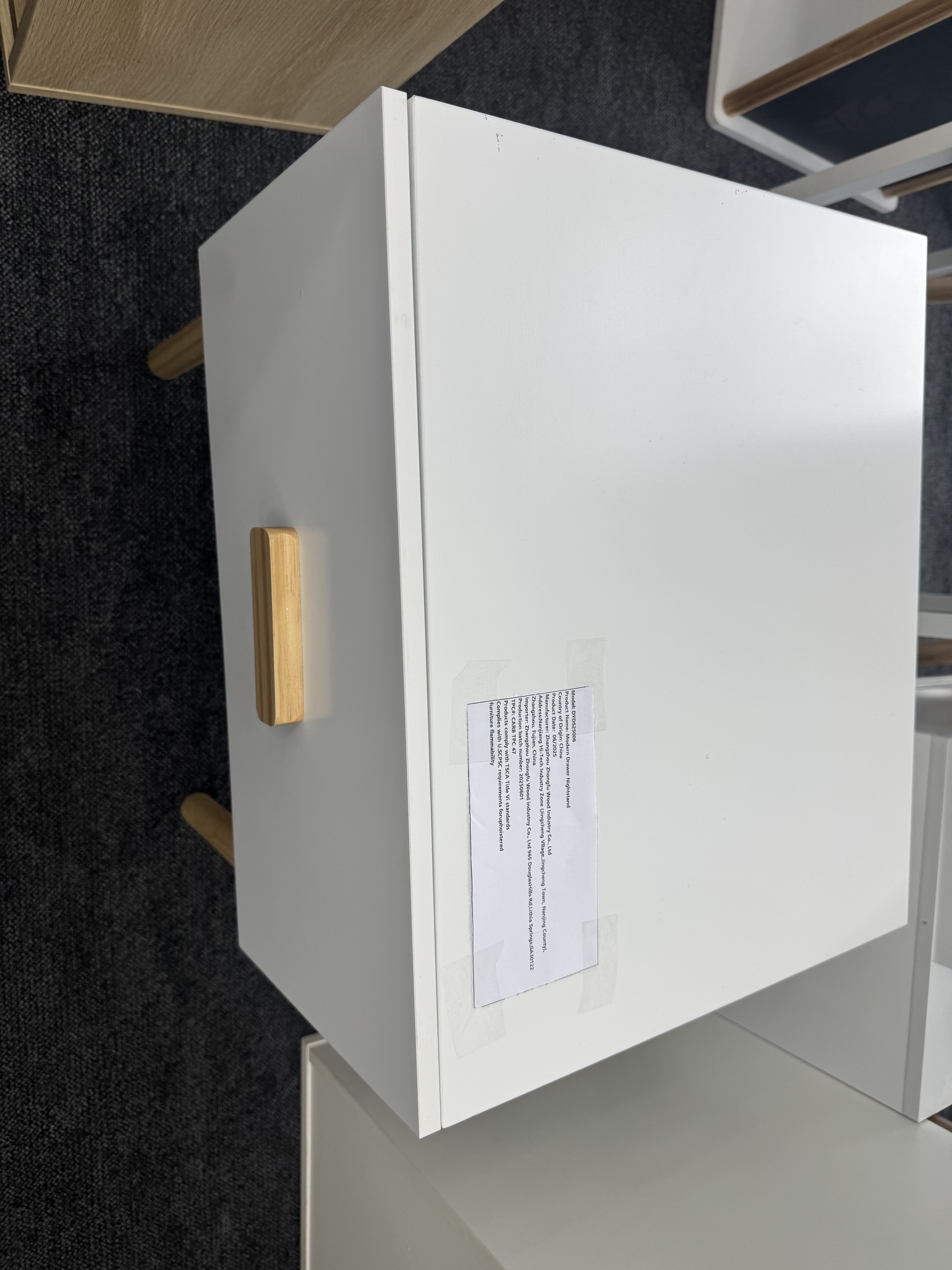 Image showcasing Garvee Twin XL Size Wood Platform Bed Frame Wooden Bed Frame Without ...