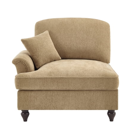 LiviNest Modular Sofa for Small Apartments: 2-Style 5-in-1 Space Solution - Detachable Ruffle Skirt & High-Density Foam - Compact Chenille Couch for Studio & Reading Nook