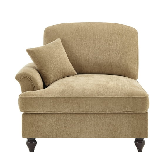 LiviNest Modular Sofa for Small Apartments: 2-Style 5-in-1 Space Solution - Detachable Ruffle Skirt & High-Density Foam - Compact Chenille Couch for Studio & Reading Nook