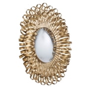 LiviNest Sunburst Wall Mirror 27 Golden Decorative Mirror for Entryway & Living Room - Modern Home Decor with Iron Frame & Easy Mounting